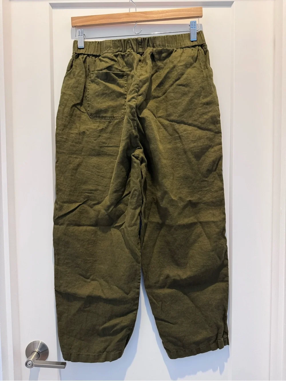 Quince 100% European Linen Pants in Martini Olive